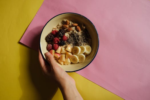 colorful bowl of berries and nuts