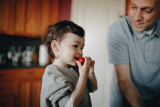 Kids enjoying healthy snacks
