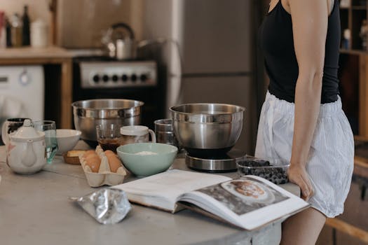 baking ingredients on a countertop