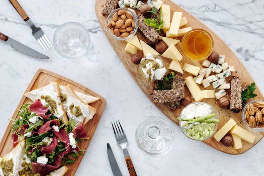 a variety of healthy meals
