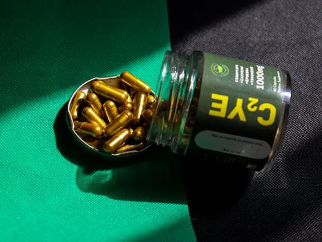 colorful herbal supplements