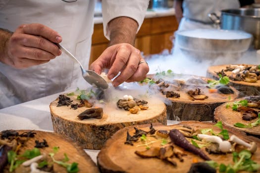 Cooking with fresh ingredients